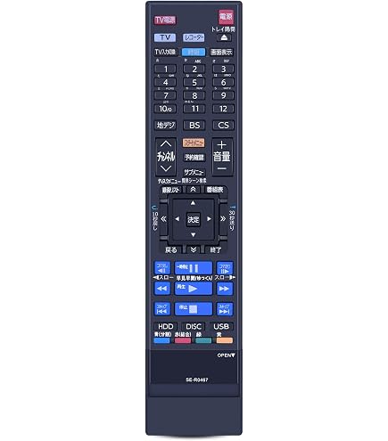 Amazon | ブルーレイレコーダーリモコン SE-R0467 for TOSHIBA 東芝